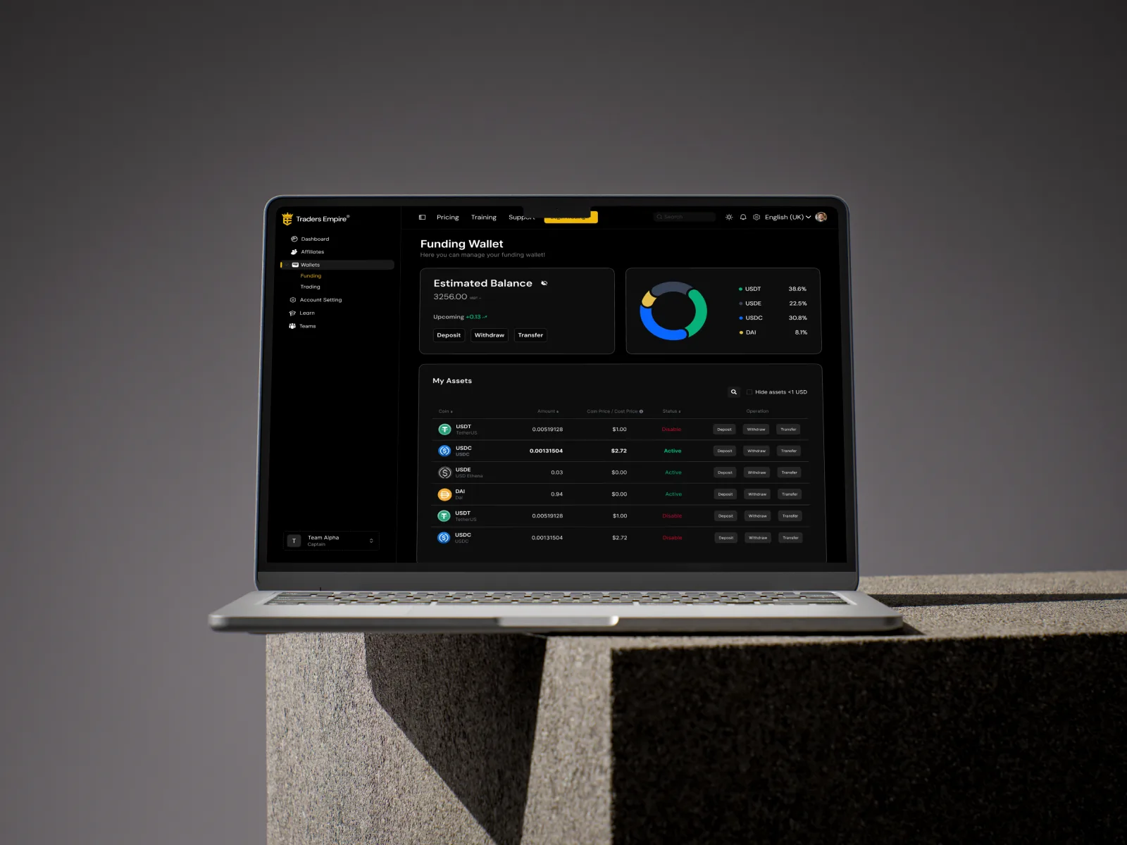 Trader Empire interface detail 1